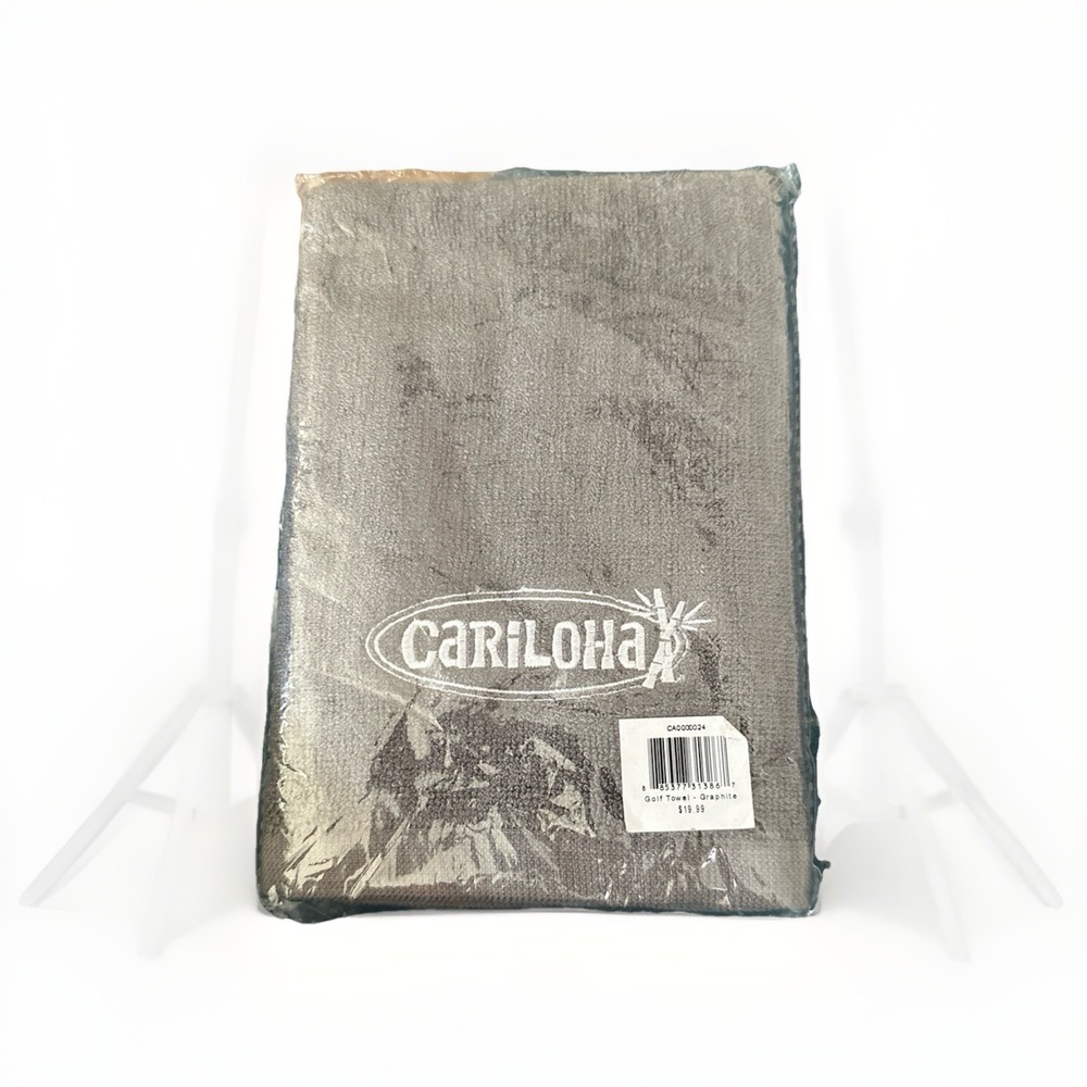 Cariloha Bamboo Golf Towel Graphite Gray NIP Soft Absorbent‎ CA0000024